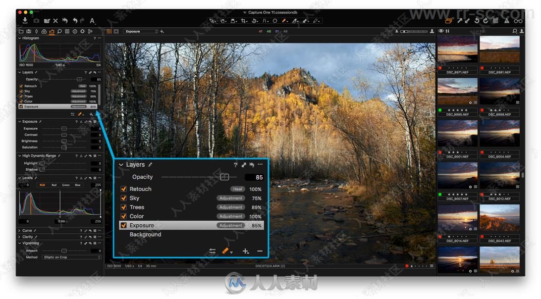 Capture One ProRAW文件转换器和图像编辑软件V11.1.1版