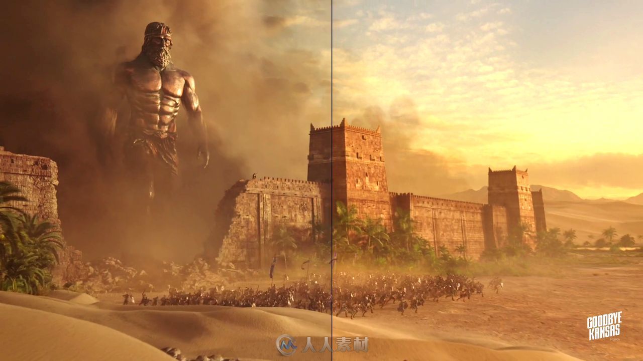 游戏《Conan Unconquered》预告片视觉特效解析视频 人群特效的制作过程解析