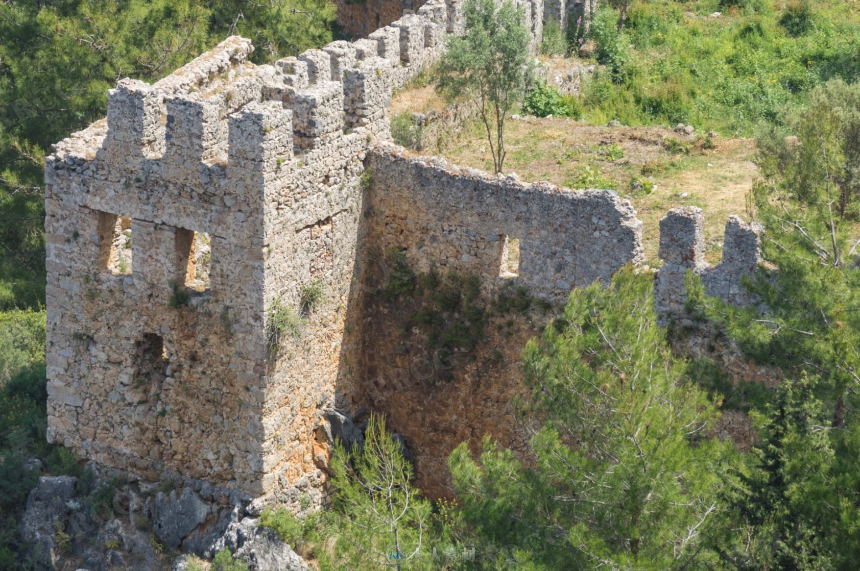 80组奥斯曼帝国古城堡建筑废墟高清参考图片合集