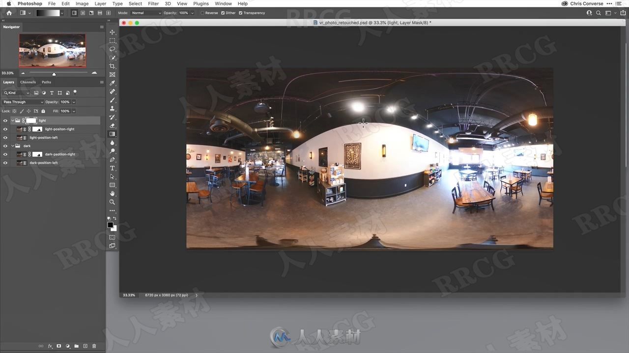 PS中创建修饰合成360o VR摄影图像视频教程