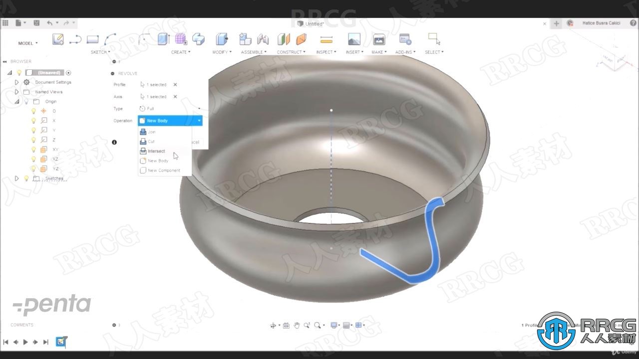 Autodesk Fusion 360 基本建模技术工作流程视频教程
