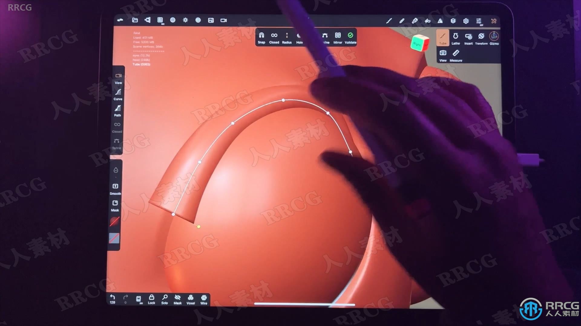 【中文字幕】Nomad Sculpt可爱蓝莓角色建模制作视频教程