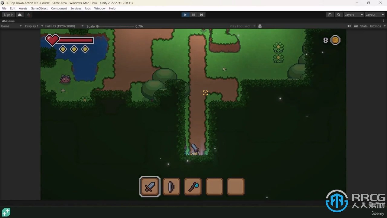 Unity 2D RPG游戏完整战斗系统制作视频教程