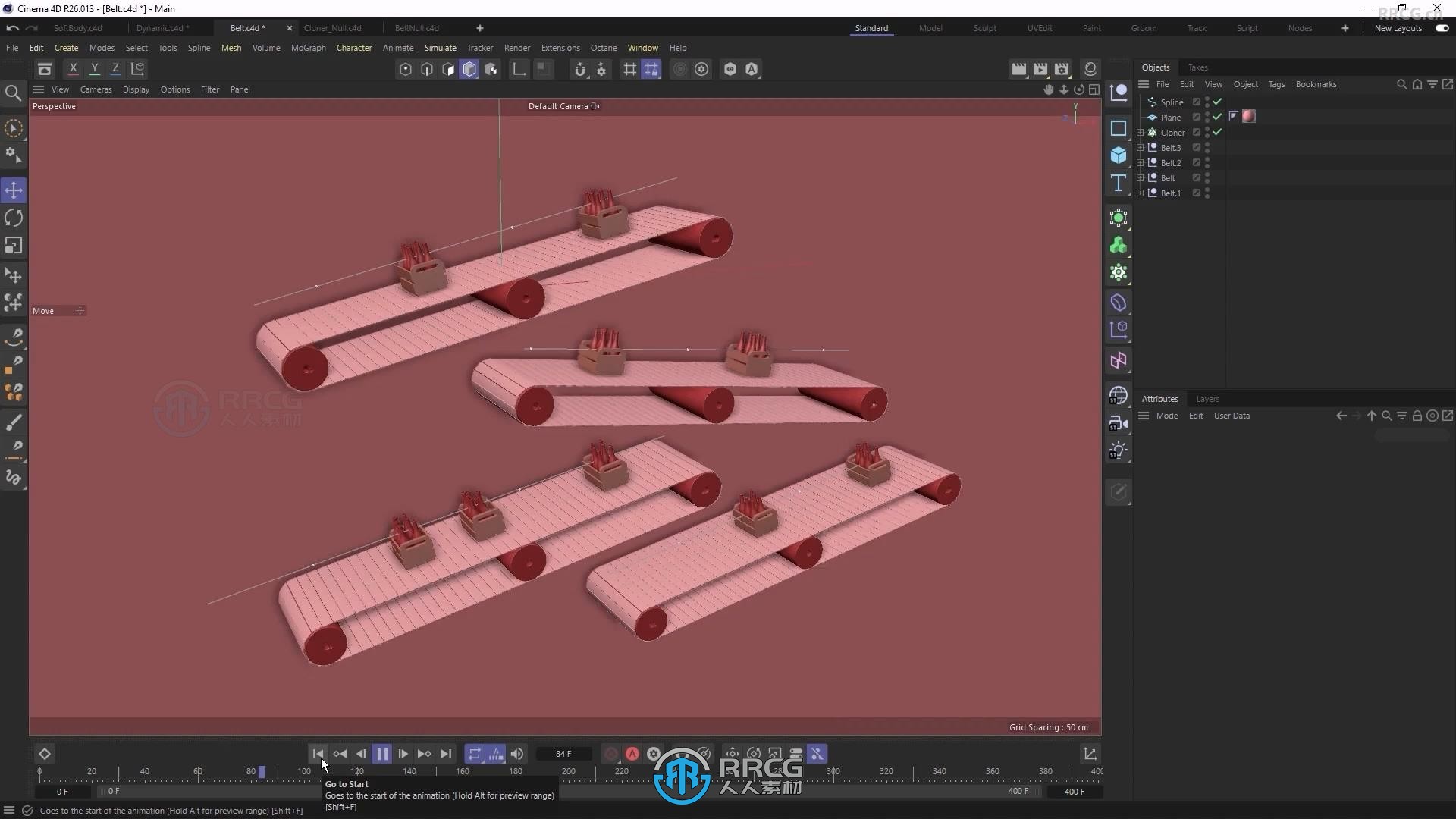 C4D与Octane惊艳循环动画制作工作流程视频教程