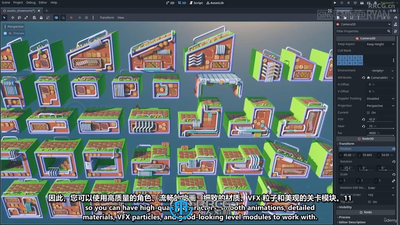 【中文字幕】Godot 2.5D动作游戏完整制作流程视频教程
