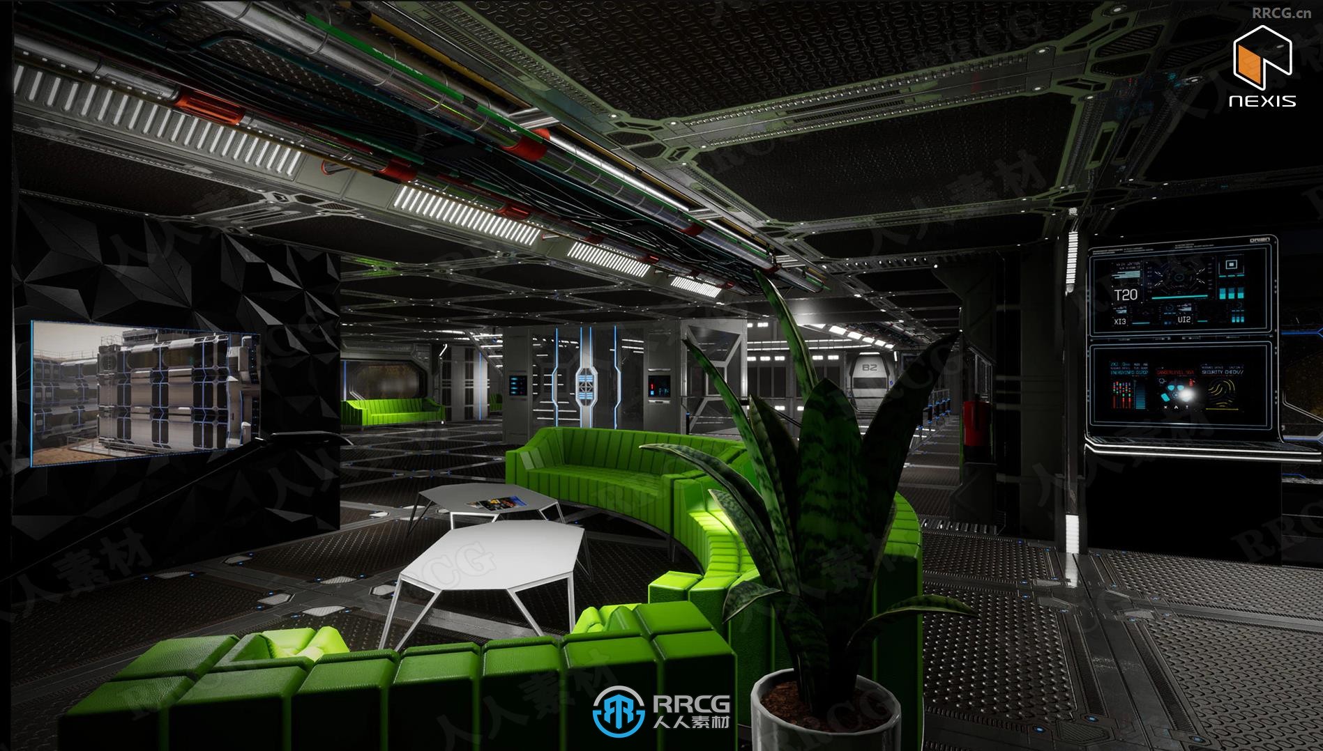 科幻火星猎户座外星球城市生活社区环境场景UE游戏素材