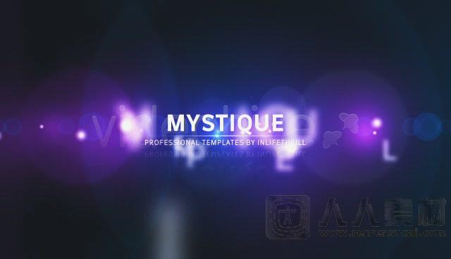 变换闪耀文字板式 AE片头模板  Videohive - mystique - 108146