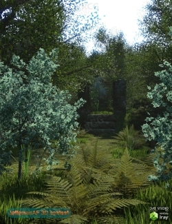 茂盛植被神秘森林环境场景3D模型合集