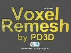 Voxel Remesh体积塑形3dsmax插件V1.01版