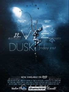 影视级宣传海报PSD模板 Graphicriver Dusk Movie Poster 10303040