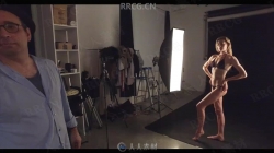 摄影棚精美裸体美女身材拍摄视频教程