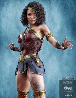 神奇女侠等角色扮演迷人黑人女性3D模型合集