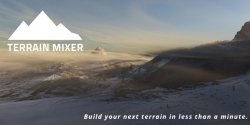 Terrain Mixer地形环境场景快速创建Blender插件V3.4.1版