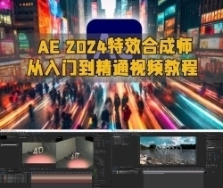 AE 2024特效合成师从入门到精通视频教程