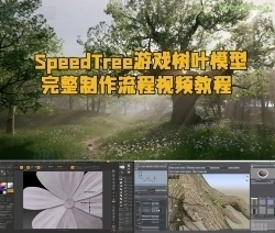 SpeedTree游戏树叶模型完整制作流程视频教程