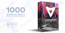 1000组创意视频设计元素特效包装AE模版与预设合集