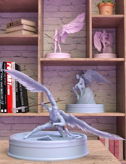 魔幻星辰之翼人物翅膀姿势动作表情3D模型