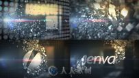 超炫金属水晶Logo演绎动画AE模板 Videohive Metallic Crystal Logo Text Reveal 65...