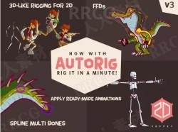 2D人偶骨骼动画工具Unity游戏素材资源