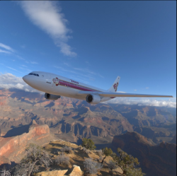 不同角度细节展示飞机3D模型