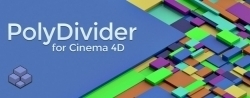 PolyDivider程序性矩阵随机几何图案生成C4D插件V1.07版