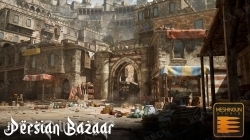 波斯巴扎大型城市建筑场景Unreal Engine游戏素材资源