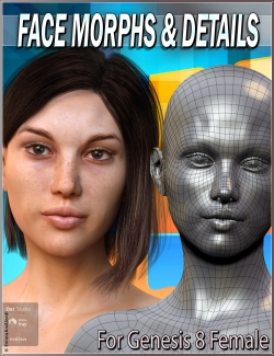 五官细节展示女性头部3D模型