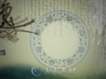 古典优雅中国风青花瓷大屏幕视频素材
