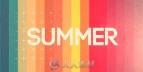 快乐暑期生活相册动画AE模板 VideoHive Summer Intro 11508664