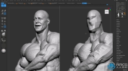 ZBrush健美运动员肌肉结构解剖雕刻技术视频教程