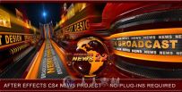 新闻频道电视包装AE模板 Videohive Broadcast Design News Opener 3445978 Project...