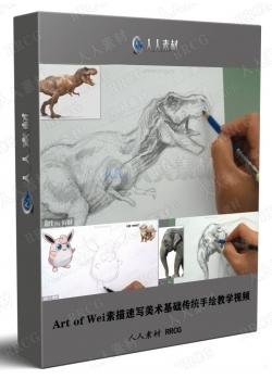 Art of Wei素描速写美术基础传统手绘教学视频
