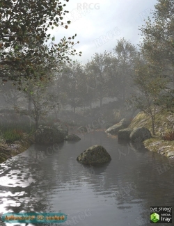 自然迷雾森林环境场景3D模型合集