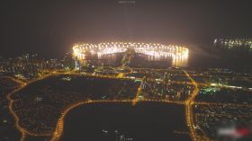 迪拜新年城市上空震撼绚丽的烟花表演实拍视频素材