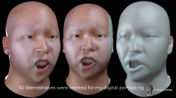 自身数字头部模型的制作解析视频 人脸建模作品