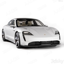 保时捷塔伊詹Porsche Taycan电动汽车3D模型