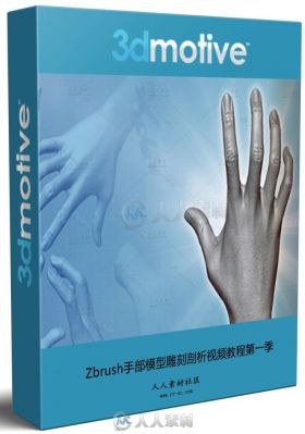Zbrush手部模型雕刻剖析视频教程第一季 3DMOTIVE SCULPTING HAND ANATOMY IN ZBRUS...
