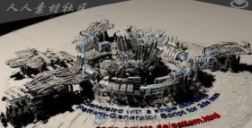 未来科幻之城场景3D模型