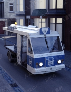 老式运输牛奶储物货车3D模型合集