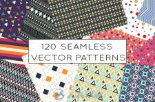 几何彩色图案PS图案Geometric Seamless Pattern Bundle