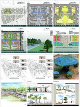 景观园林100套公园景观设计CAD平面图施工图源文件