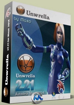 UV制作工具插件V2.21版 3D-IO Unwrella v2.21 for Maya 2011-2014 Win64