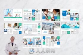 医疗宣传册indesign排版模板Medical Brochure