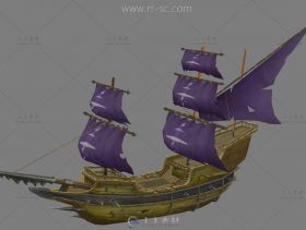 海盗船3D模型