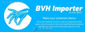 AE脚本 导入运动数据动作捕捉数据工具 BVH Importer v1.0带教程