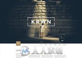 创意商业展示网页设计PSD模板 Krwn - Creative and Business PSD Theme -