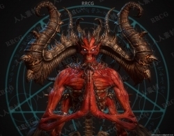 暗黑破坏神恶魔影视游戏角色3D模型