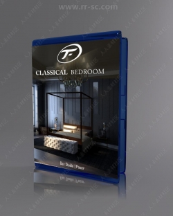 现代奢华典雅欧式风格卧室场景3D模型合集
