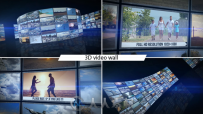 三维电视墙展示动画AE模板 Videohive 3D Video Wall 7719582 Project for After Ef...