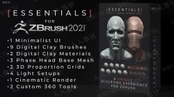 Digital Clay Essentials数字粘土雕刻Zbrush插件V1.2版